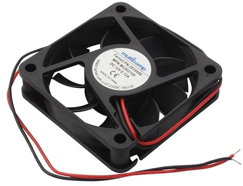 Ventilateur axial, 60 mm, 12 V CC, 18,84 CFM, DC, 1 | MC002109