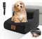 Zvonema Hundetreppe für Kleine Hunde, rutschfeste Hundetreppe 2 Stufen, Langlebig Haustiertreppe aus hochdichtem Schaumstoff, Waschbar Hunderampe Sofa Bett, Wasserdicht Katzentreppe
