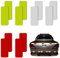 12 Pieces Safety Reflective Stickers,Warning Reflective Stickers Stick-on Car Reflector Sticker Waterproof Reflective Tape Stickers for Vehicle,Bicycles,Motorcycles,Motorcycle Helmet(3x8cm,3 color）