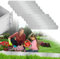 Sonnewelt Bordure de pelouse en métal galvanisé -Bordures de Jardin- 5 m, 10 m, 15 m, 20 m, 25 m, 30 m, 35 m, 40 m, 45 m, 50 m, Argent (Longueur 5 m - Hauteur 18 cm)