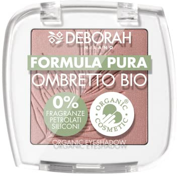 Deborah Lidschatten Mono BIO Formula Pure Farbe Nr. 05 Pink, mit Inhaltsstoffen 100% natürlichen Ursprungs, Vegan und Animal Friendly