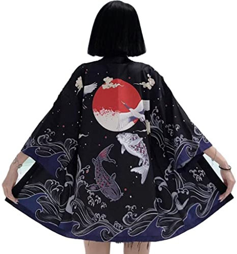 Danlai Japonais Kimono Vêtements Traditionnels Carpe Anime Kimono Robe Shirts Haori Yukata Women Cardigan Shirt