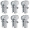6Pcs Kettenglied Zaun Endschiene T Klemmen, Endschiene Klemmen Kettenglied Zaun T Klemmen Verzinkte Stahl Endschiene, Kettenglied Zaun Teile