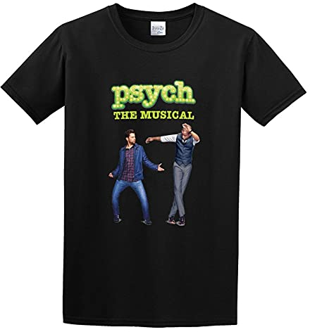 Men's Psych The Musical Poster Simplicity Short Sleeve T-Shirt Black L