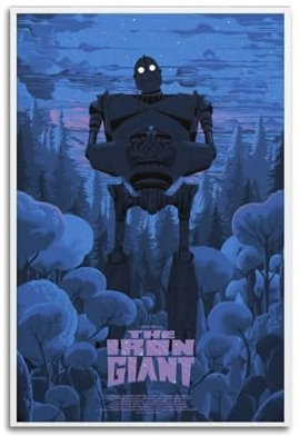 greb The Iron Giant Movie Canvas Poster Room Decor Aesthetic Poster Artistic Poster for Bedroom Living Room Walls 12x18inch(30x45cm) Unframe-style