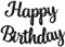 BEISHIDA Schwarz Happy Birthday Banner. NO DIY, 10Füße, Pre-Strung-Glitter Happy Birthday Zeichen, Happy Birthday Girlande, Happy Birthday Hintergrund, Happy Birthday Dekorationen für Frauen
