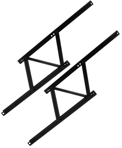 Gadpiparty 2 Piezas marco de elevación de la mesa de café pantallas para lámpara de mesa bisagra desplegable mesa de centro mesa centro bisagra de resorte plegable soporte de mesa de té