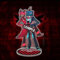 Jilijia Anime Hazbin Hotel Alastor/Angel Dust Acryl Stehfigur doppelseitig transparent Ständer Miniatur-Actionfigur Desktop-Dekoration 15 cm