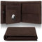 Marc Peter® Florida AirTag Wallet mit Münzfach und RFID-Schutz | AirTag Geldbeutel | Apple Airtag Portemonnaie | Vintage Braun Geldbörse