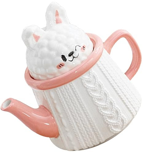 KICHOUSE Bollitore In Ceramica Bottiglia Di Coniglio Brocca Di Bottiglia Di Acqua Brocca Domestica Contenitore Di Acqua Fredda Bottiglia Di Acqua Fredda Adorabile Brocca