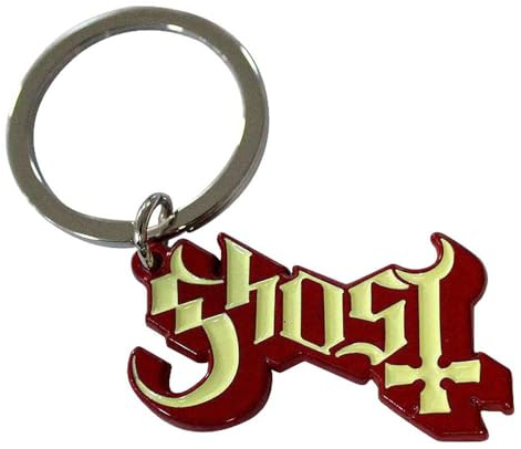 Rock Off officially licensed products Ghost Band Logo Rouge Shadow Porte-Clés Keychain Size One Size