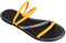 Strandsandalen Herren Wasser Sandalen Damen Damenschuhe, Lange Slipper-Socken für Damen, für den, einfarbig, zum Reinschlüpfen, lässig, offene Zehenpartie, Handball Spezial Damen (Orange, 36)