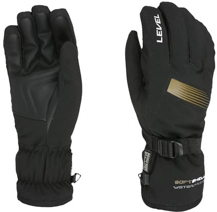 Level Hero - Ski und Snowboard Handschuhe Herren, mit Verstellbarem Riemen und Stulpe, Thermohandschuhe Winter Herren, Schneeschuhbekleidung Herren Ideale für Snowboard und Skifahren - 1 Paar