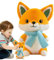 Vriusi Soft Fox Plush Doll | Adorable Stuffed Animal with Wearable Scarf | Soothing Cute Fox Toy for Home and Kids' Comfort, Adorable Stuffed Animal, Soothing Fox Toy, Kids Fox Plush