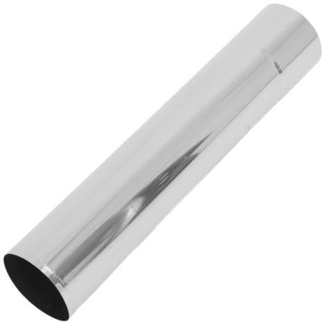 DOITOOL 20 Cm Gerades Edelstahl-kaminrohr Außenabzug Für Holzofen Verbesserte Absaugung Rauchdichter