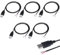 5 Pièces Queue de Cochon USB 22AWG, câble USB 2.0 à 2 Fils, extrémité Ouverte à Fil Nu à 2 Broches, câble USB mâle de 0,3 mètre, câble d'alimentation à Prise USB 12V 3A