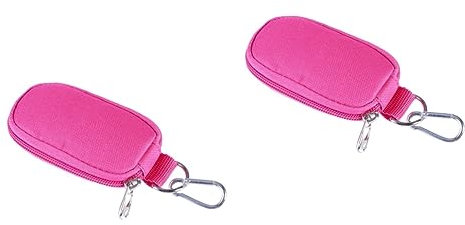 IWOWHERO 2 Stücke Tragbare Box Schlüssel Fall Öl Fällen für Reise Hause Reißverschlüsse 2ml Flasche