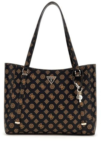GUESS Eco Erica Elite Tote Bag Brown Logo