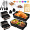 Accessori per friggitrice ad aria calda Cosori Dual Blaze TwinFry XXL 10L, 2 × 5 L Airfryer accessori per friggitrice ad aria calda Cosori, stampo in silicone per friggitrice ad aria calda Cosori 10 l