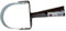 Polar 3317 Unkrauthacke Art Pendelhacke halbrund 9,50 cm breit Gartenhacke