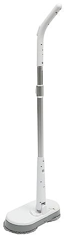 Kabelloser Elektrischer Wischmopp mit 4 Wechselmopps – 11,8oz Wassertank, Sprühfunktion & LED – Flexibler 180° Wischer für Häuser, Wohnungen & Hotels – Geräuscharm