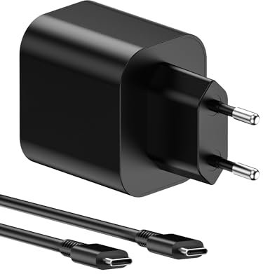 60W Switch Netzteil für Nintendo Switch 2 mit 1.5M Controller Adapter Ladekabel, Schnelllades USB Netzteil für Nintendo Zubehör, Controller Adapter für Andriod Handy und Andere USB C Geräte