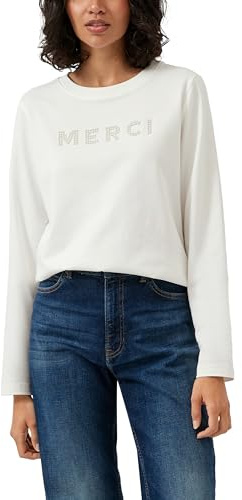s.Oliver Longsleeve mit Perlenschriftzug