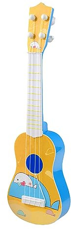 42 cm. Kinderspielzeug Ukulele Gitarre, Mini-Gitarre für Kinder mit 4 Saiten, Lernspielzeug für Kinder für Kleinkinder, Jungen, Mädchen, Anfänger (gelb)