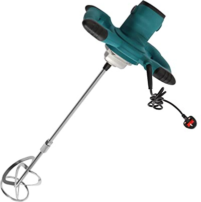 2100W Portable Concrete Mixer, 800rpm Electric Handheld Paint Mixer with M14 Spiral Rod, 6 Speed Stirring Tool for Mortar Grouts Paint Cement Plaster