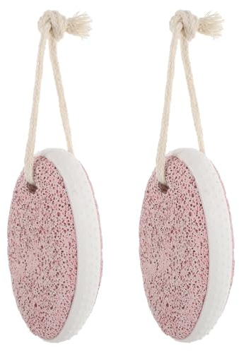 Hornhautentferner für Füße aus Pumice Stone, 2 Stück Rosa | Fußmassage, Beauty Salons und Fußbad Orte, Entfernt Abgestorbene Haut, Pediküre Zubehör