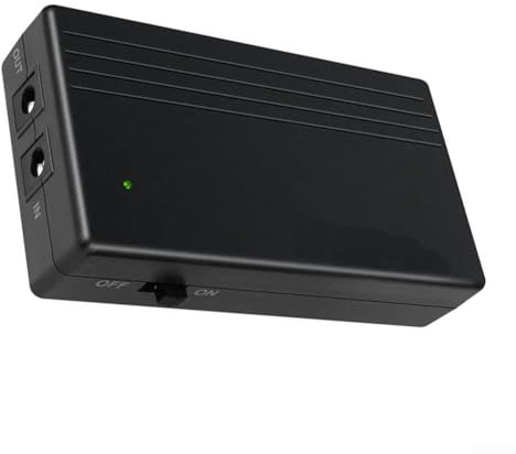 UPS 7800mAh 24W 12V 2A Batterie de secours portable pour routeur modem commutateur ONU ONT caméra avec double sortie et protection contre les surcharges