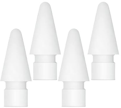 4 Stück POM Ersatzspitzen für USB‑C‑Stylus‑Stifte Weiß