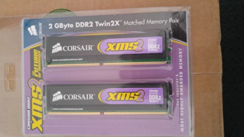 Corsair 2GB XMS2-6400 DDR2 TWIN2X Matched Memory Pairs memoria 800 MHz