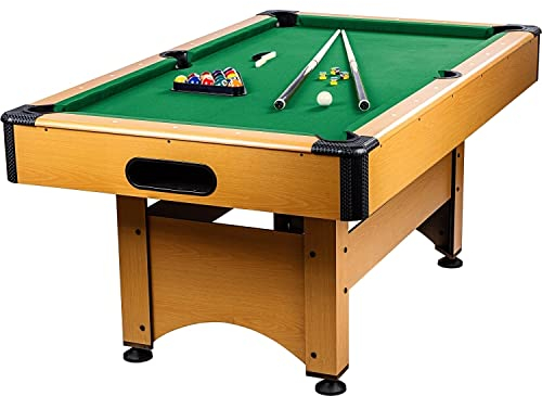 GAMES PLANET 6 ft Billardtisch Trendline“ + Zubehör, 12 Farbvarianten, 184 x 108 x 82 cm (LxBxH)