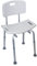 Aidapt Height Adjustable Shower and Bath Stool with Back, Anti Slip Feet, Easy Clean Surface and Hand Grip to Aid Stability. For Users Who are Elderly, Disabled, Pregnant or Unsteady on their Feet