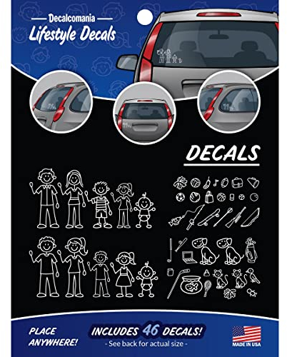 Cool Family Car Stickers - Value Pack - contains 46 stickers