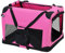 pro.tec Faltbare Hundetransportbox Gr. S 34,5 x 34,5 x 49,5cm Transportbox Katzenbox Hundebox Pink Pflegeleicht