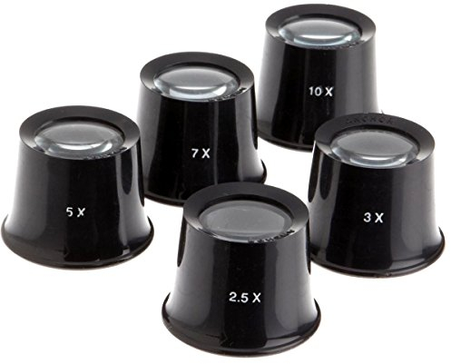 5 ANCHOR Uhrmacherlupen im komplett Set - Lupen für Uhrmacher für die Uhrenreparatur