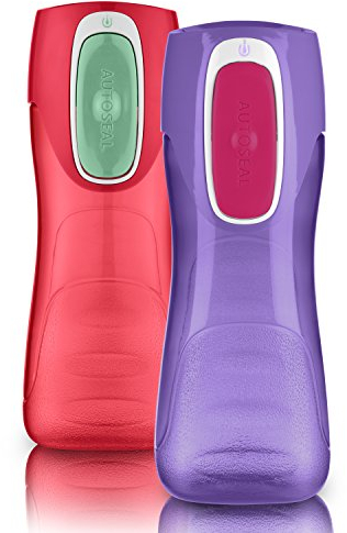 Contigo 2001148 Autoseal Trekker Kids Water Bottle, Plastic, Sprinkles & Wink
