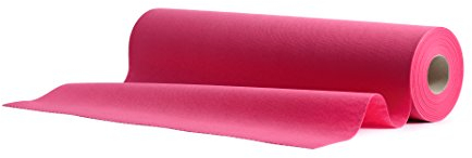 AROBA 1x Airlaid Tischläufer (Rosa Fuchsia, 40 cm x 24 m) - Stoffähnliche Tischläufer - Tischband Tischtuchrolle Tischdeko für Hotel Catering Geburtstag Restaurants Kommunion Taufe