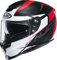 HJC Helmets Herren Nc Motorrad Helm, Schwarz/Weiss/Rot, M