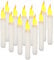 Yeahmart 12PCS LED Taper Candle Lights, Flameless Battery Operated Window Candles for Christmas Wedding Churches Birthday Party Decorations, Warm White, Dia 0.79 x 6.5 Inch