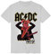 AC/DC PWRUP Angus Devil Männer T-Shirt grau XXL 100% Baumwolle Band-Merch, Bands