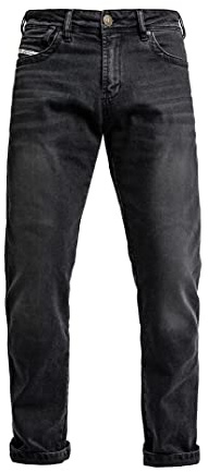 John Doe Taylor Monolayer XTM Motorrad Jeans Herren mit Protektoren Black 31/34