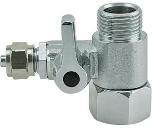 Generisch Absperrhahn Absperrventil Adapter T-Stück 3/8x3/8x1/4 zum Anschluss von 2 Geräten