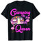 Flamingo Camping Queen Camper Lady Tropical Adventure Geschenk T-Shirt