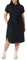 Amazon Essentials Women's Relaxed-Fit Short-Sleeved Button-Front Belted Shirt Dress, Black, XL