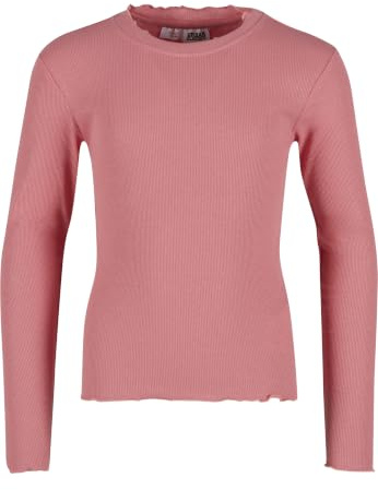 Urban Classics Damen Girls Short Rib Longsleeve