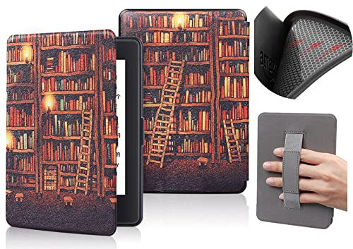 6.8 Inch Soft Protective Case for Kindle Paperwhite Fits 11th Generation 2021, Model M2L3EK & M2L4EK with Auto Wake/Sleep and Hand Strap - Durable Shockproof Case