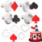 8 Stück Poker Spielbrücke Kunststoff Ausstechformen Spielkarte Fondant Ausstecher Pokerkarten Fondantform (Spaten, Club, Diamant und Herz)